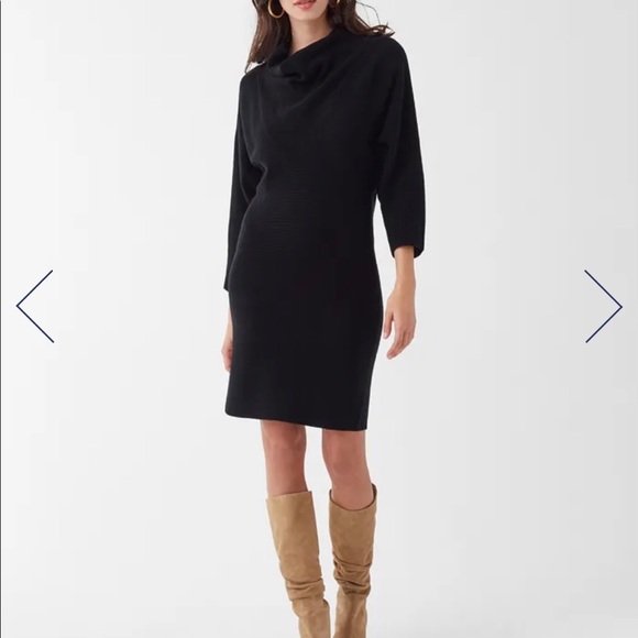 Splendid Daphne Cowl Neck Sweater Dress - Picture 1 of 7